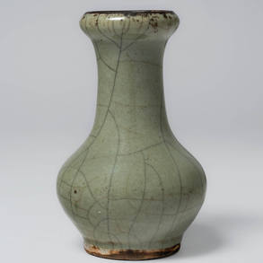 19th century green celadon bone china vase