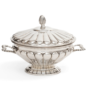 Spanish silver tureen, 20th century