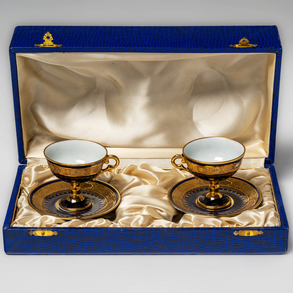 Set of You and Me in 20th century Limoges porcelain.